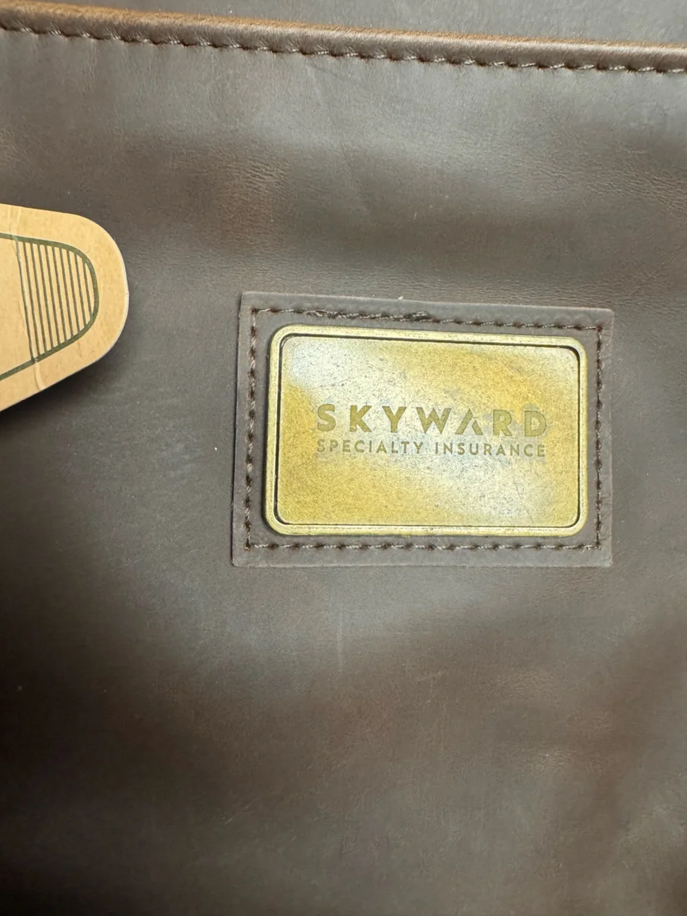 Finley Mill Collection Skyward Insurance Brown Leather Weekender Bag